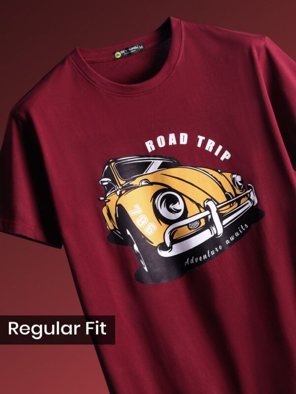 Maffiacaso Road Trip Half Sleeve T-Shirt for Men - Image 2