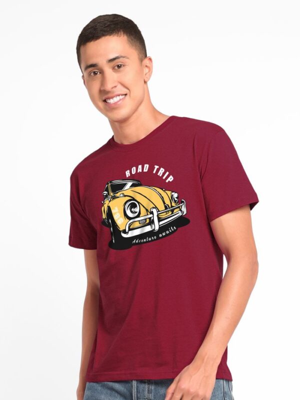Maffiacaso Road Trip Half Sleeve T-Shirt for Men