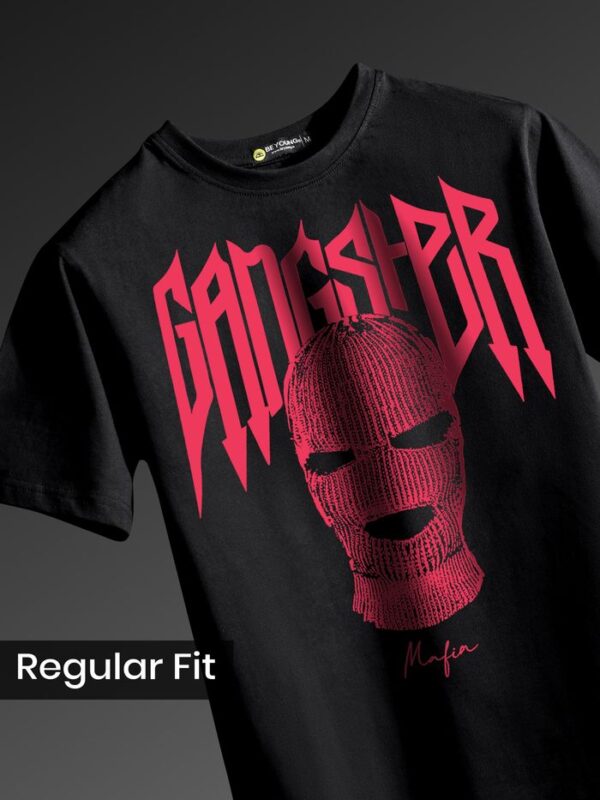 Maffiacaso Gangster Half Sleeve Printed T-Shirt - Image 2