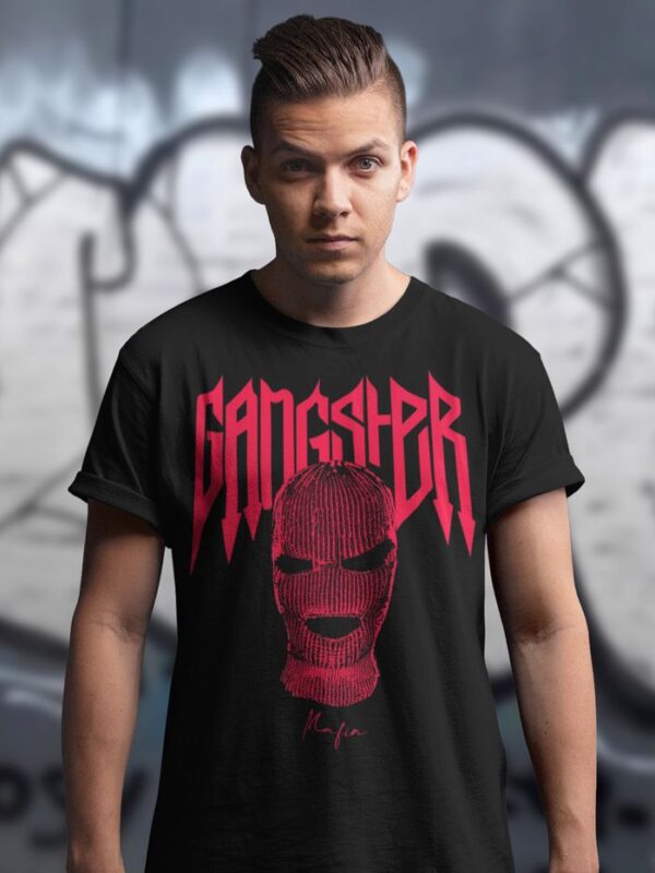 Maffiacaso Gangster Half Sleeve Printed T-Shirt