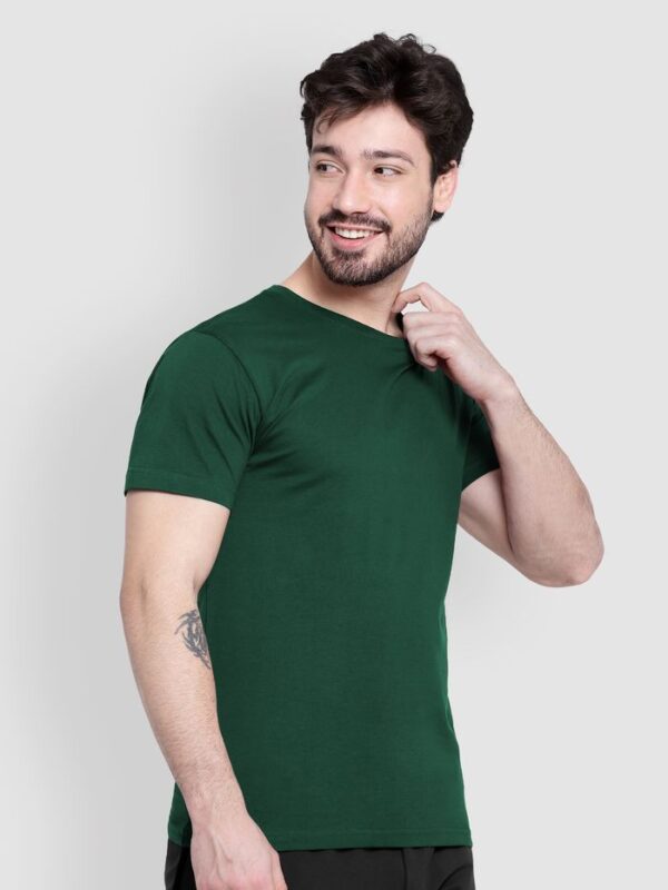 Maffiacaso Bottle Green Plain T-Shirt 2.0